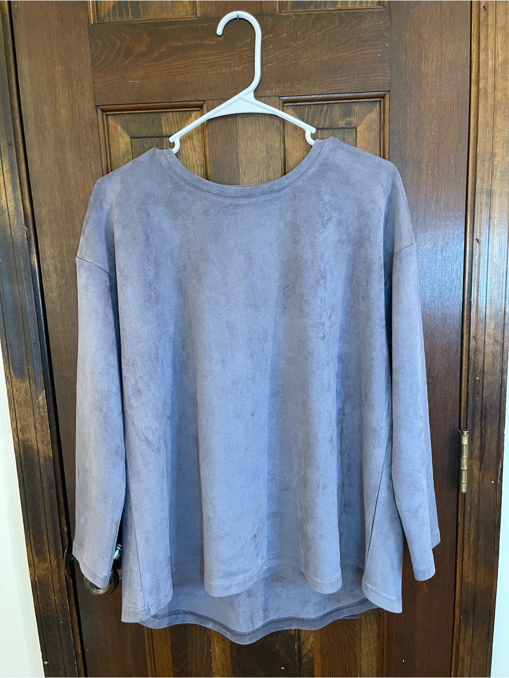 JOH Adi Stretch Suede Top Medium M NWT Ultra Soft Long Sleeve